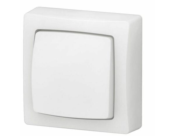 Poussoir simple touche complet en saillie blanc - Legrand - Brico Dépôt