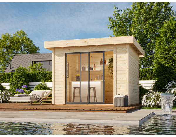 Studio de jardin en volige sapin blanc du nord "Lydia" 8.0m² - Brico Dépôt