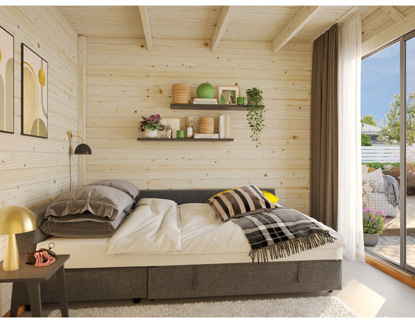 Studio de jardin en volige sapin blanc du nord "Lydia" 8.0m² - Brico Dépôt