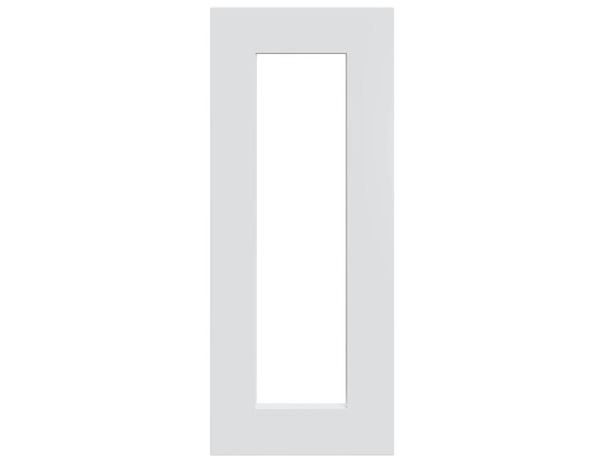 Façade 1 porte vitrée 30cm "Florie" blanc mat - L. 29.7 x H. 71.5cm - Cooke and Lewis - Brico Dépôt