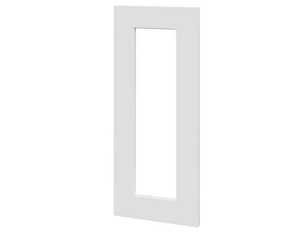 Façade 1 porte vitrée 30cm "Florie" blanc mat - L. 29.7 x H. 71.5cm - Cooke and Lewis - Brico Dépôt