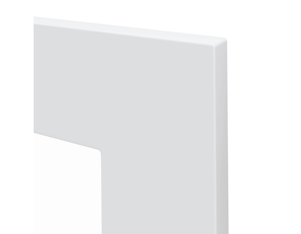 Façade 1 porte vitrée 30cm "Florie" blanc mat - L. 29.7 x H. 71.5cm - Cooke and Lewis - Brico Dépôt