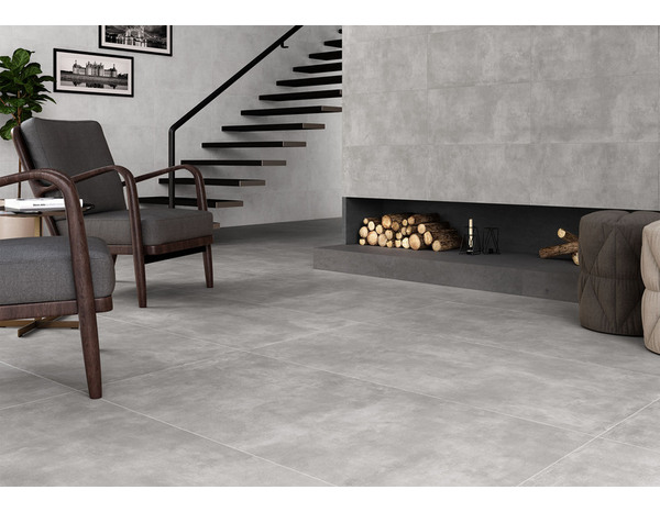 Carrelage de sol intérieur Melbourne gris 60 x 120 cm - Brico Dépôt