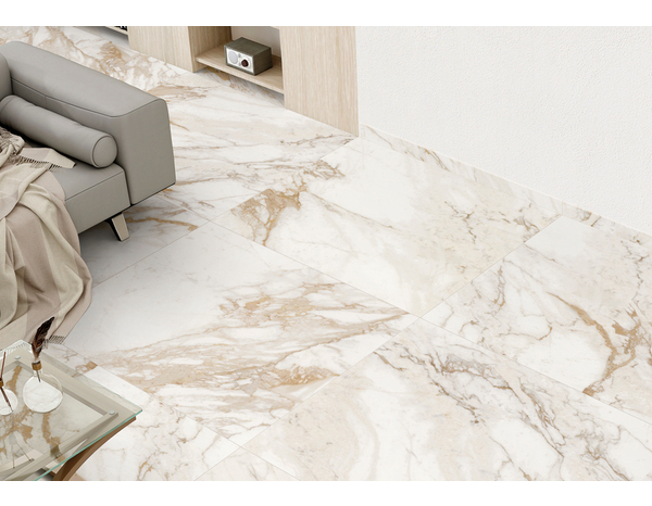 Carrelage de sol intérieur "Sublime 3D" Doré - Brico Dépôt