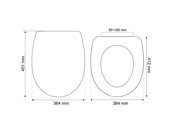 Abattant "MARBELLA" blanc soft close - Brico Dépôt