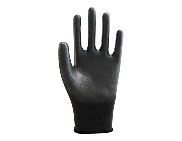 Gants tous travaux pleins noir polyuréthane Taille.10 - Brico Dépôt