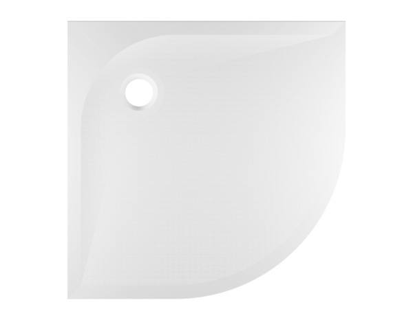 Receveur de douche extra-plat résine 1/4 cercle 90x90cm blanc "CALICIA" - Cooke and Lewis - Brico Dépôt