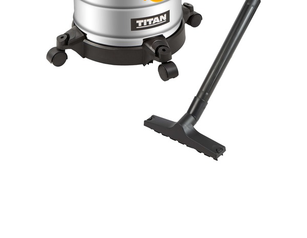 Aspirateur eau et poussière 12 l cuve acier inox 1200 w avec accessoires - Titan - Brico Dépôt