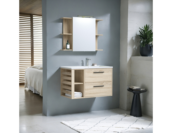 Ensemble meuble 80 cm "Slat" - Brico Dépôt