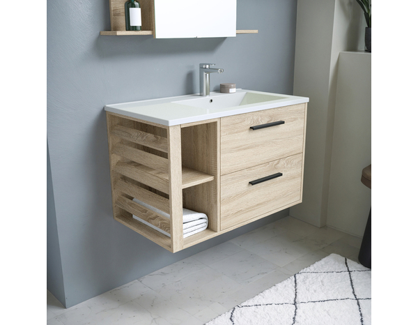 Ensemble meuble 80 cm "Slat" - Brico Dépôt