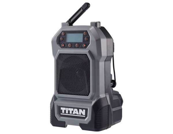 Radio de chantier Bluetooth 1 haut parleur 18 V - Titan - Brico Dépôt