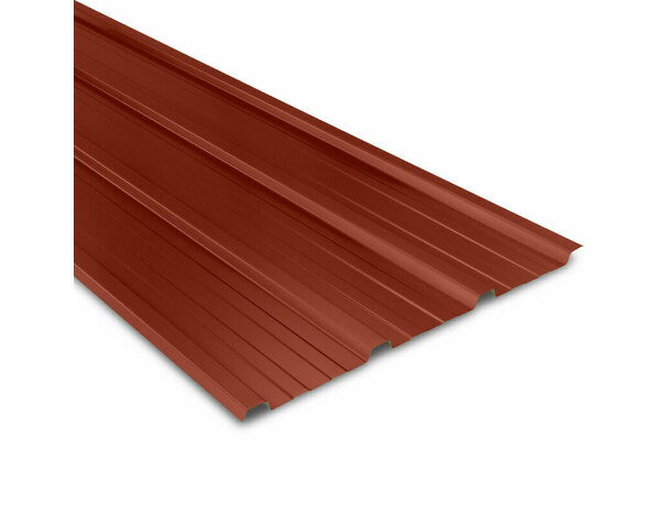 Plaque bacacier rouge en acier galvanisé - 3 x 0,9 m - Bacacier - Brico Dépôt