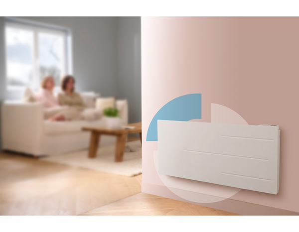 Radiateur double cœur de chauffe VESTFOLD 2000 W blanc Ep.: 12,5 cm - Brico Dépôt