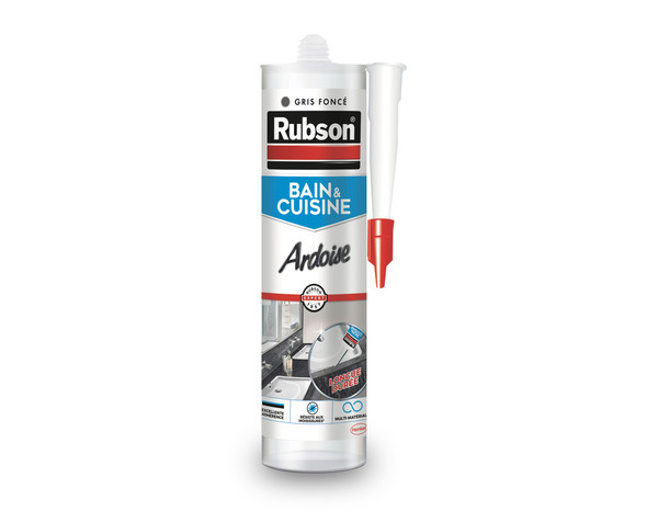 Mastic bain & cuisine, joint silicone multi-matériaux, couleur ardoise 280 ml - Rubson - Brico Dépôt