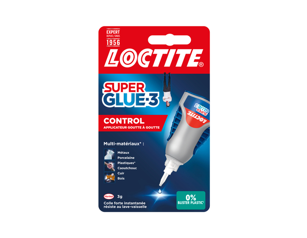 Colle cyanoacrylate control liquide superglue-3, tube 3 g - Loctite - Brico Dépôt