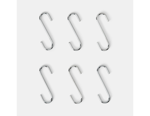 6 crochets en S chrome brillant - Cooke and Lewis - Brico Dépôt