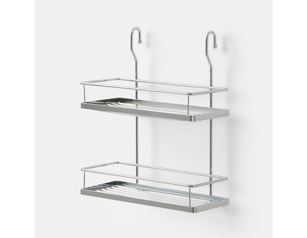 Tablette à suspendre 2 niveaux chrome brillant - Cooke and Lewis - Brico Dépôt