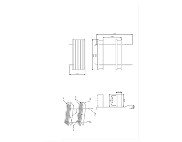 Tablette à suspendre 2 niveaux chrome brillant - Cooke and Lewis - Brico Dépôt