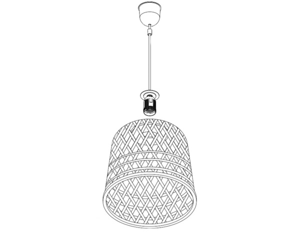 Suspension en bambou diam. 30cm - Brico Dépôt