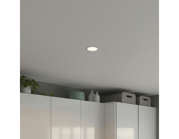 Lot 5 spots encastrer noir slim 85 mm 4000 K - Brico Dépôt