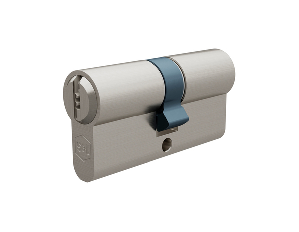 Serrure cylindre 6 goupilles satin nickel 30 X 30 mm - Brico Dépôt