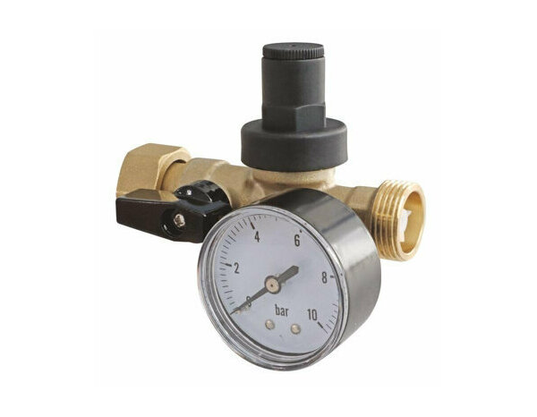 Bloc Réducteur 3 en 1 M3/4 avec Manomètre - Somatherm - Brico Dépôt