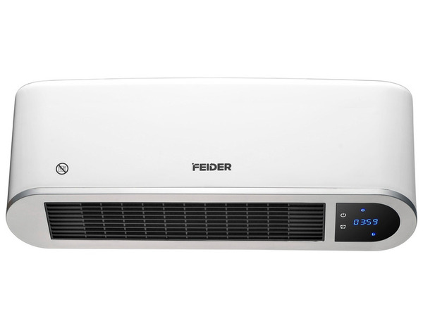 Réglette chauffante 1000/2000W + télécommande blanc - Builder - Brico Dépôt