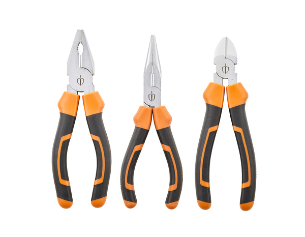 Lot de 3 pinces en acier au chrome vanadium - MAGNUSSON - Brico Dépôt