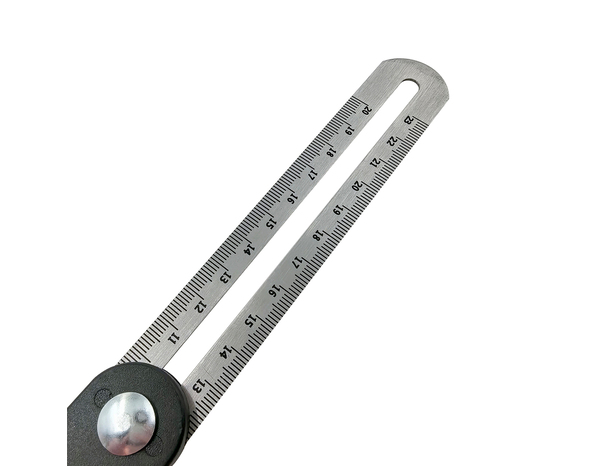 Lot de 2 équerres 300 et 250 mm et 1 règle 300 mm en acier inoxydable - MAGNUSSON - Brico Dépôt