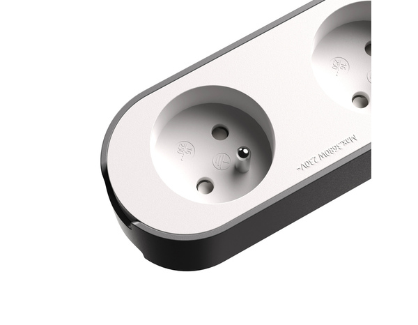 Bloc 5 prises 1,5 m gris et blanc - Brico Dépôt