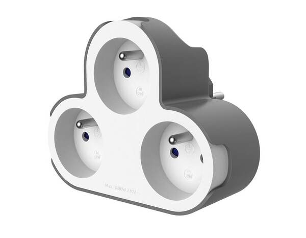 Triplite 3x16A blanc et gris - Brico Dépôt