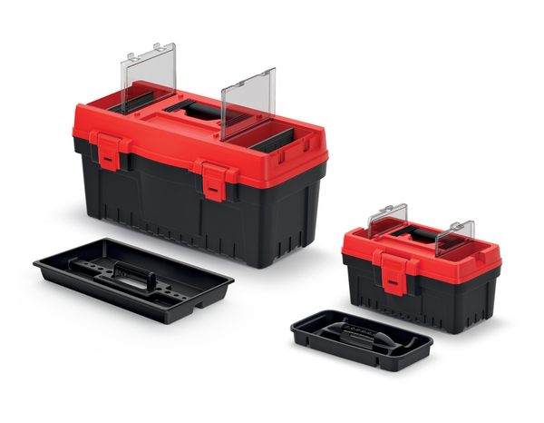 Lot de 2 boîtes à outils 54 et 29 cm - Forge steel - Brico Dépôt