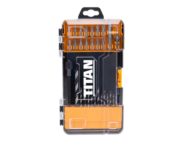 Coffret d'embouts bois pour perceuse et tournevis - 30 pièces - Titan - Brico Dépôt