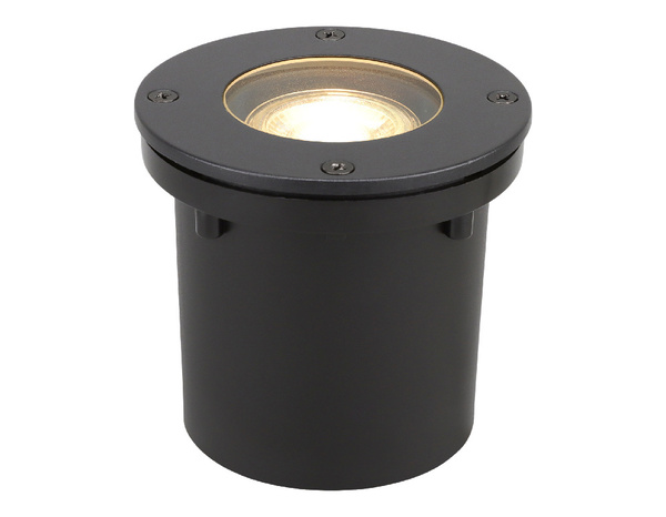 Spot exterieur rond GU10 noir "Carpina" - Brico Dépôt