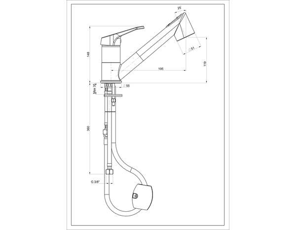Mitigeur évier chrome "Rusumo" - Cooke and Lewis - Brico Dépôt