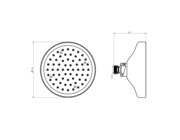 Pomme de douche de tête maria - Cooke and Lewis - Brico Dépôt