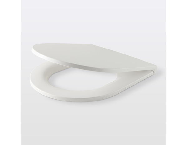 Abattant WC soft close NF forme en D CAVALLY - GoodHome - Brico Dépôt
