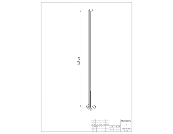 Poteau Neva acier H. 185 cm - Brico Dépôt