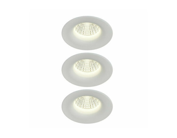 3 spots led encastrables 420 lm 6,1 W dimmable blanc "Fauvel" - Cooke and Lewis - Brico Dépôt