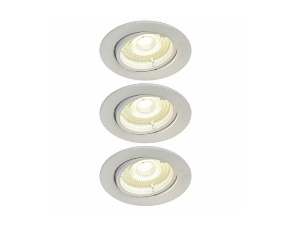 3 spots encastrables GU10 blanc "Nelville" - Cooke and Lewis - Brico Dépôt