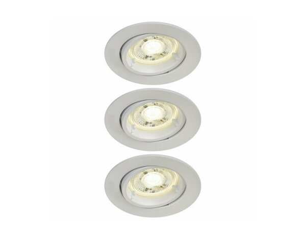 3 spots encastrables GU10 dimmable blanc "Livinas" - Cooke and Lewis - Brico Dépôt