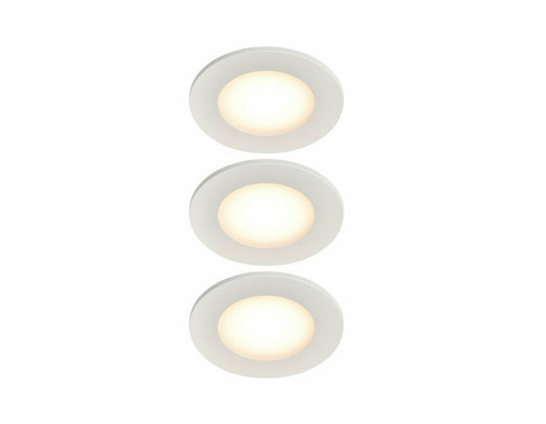 3 spots led intégrée 300 lm 4,5 W blanc "Harmidias" - Cooke and Lewis - Brico Dépôt
