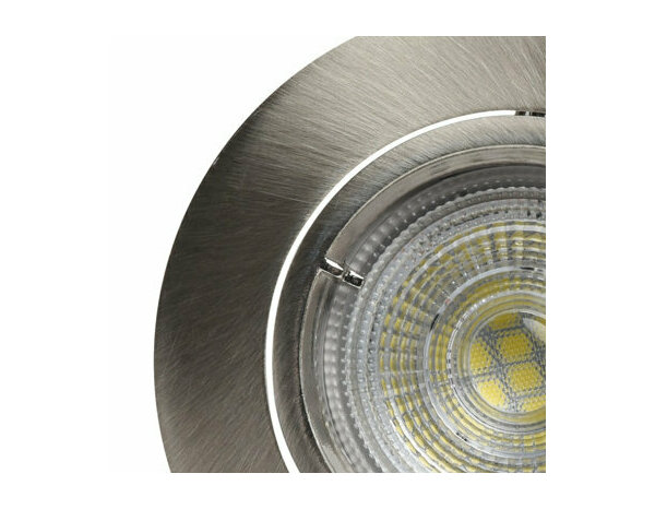 Spot encastrable GU10 dimmable nickel "Livinas" - Cooke and Lewis - Brico Dépôt