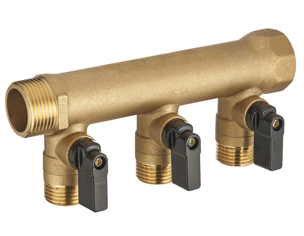 Collecteur Ecrou libre Femelle - Mâle 20x27 - 3 départs à Vannes 15x21  - Noyon & Thiebault - Brico Dépôt