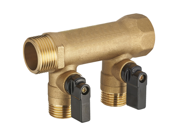 Collecteur Ecrou libre Femelle - Mâle 20x27 - 2 départs à Vannes 15x21 - Noyon & Thiebault - Brico Dépôt