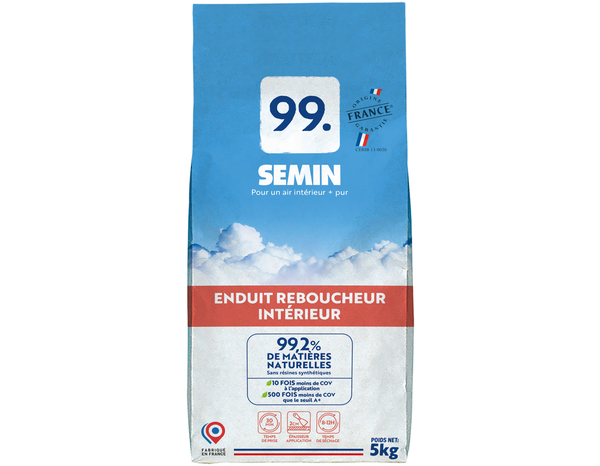 Enduit de rebouchage en poudre SEMIN99 - 5 kg - Semin - Brico Dépôt