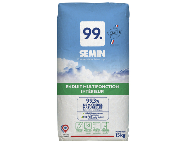 Enduit multifonction en poudre SEMIN99 - 15 kg - Semin - Brico Dépôt