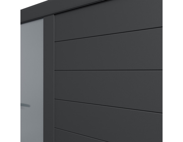 Portail aluminium battant gris anthracite "Olinda" - L. 3,50 x H. 1,70 m - Brico Dépôt