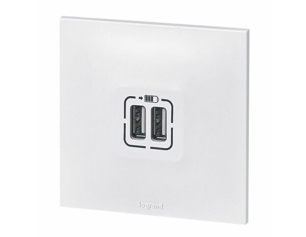 Prise double USB "Neptune" - Legrand - Brico Dépôt