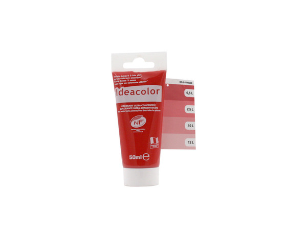 Colorant concentré rouge pour colorer tous types de peintures 50 ml - Ideacolor - Brico Dépôt